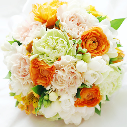 2011년 플로리스트 4월호 잡지 - Fresh Orange/Posy Bouquet