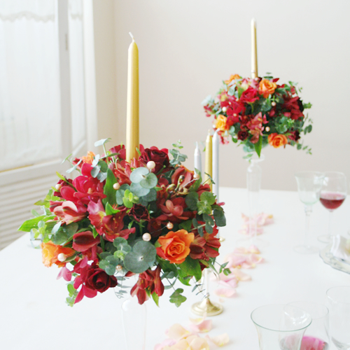 2012년 플로리스트 11월호 잡지 - Candle Table Centerpiece