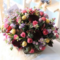 2015년 플로리스트 2월호 잡지 - Chocolate Flower Basket (발렌타인데이 꽃바구니)