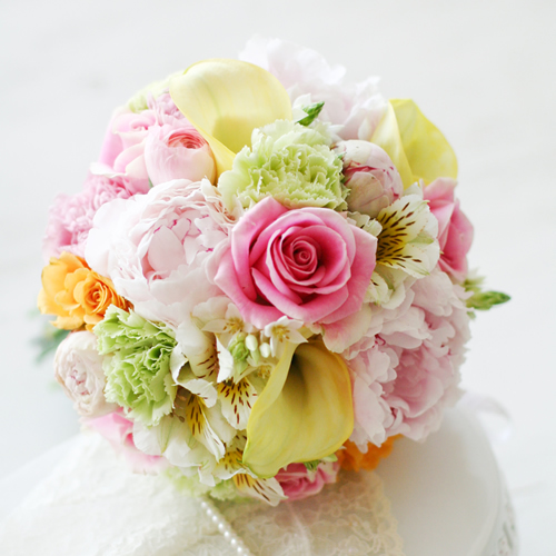 2015년 플로리스트 9월호 잡지 - Hand-tied Posy Bouquet(포지 부케)