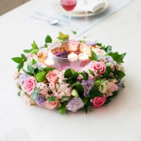 2016년 플로리스트 7월호 잡지 - Table Centerpiece Wreath